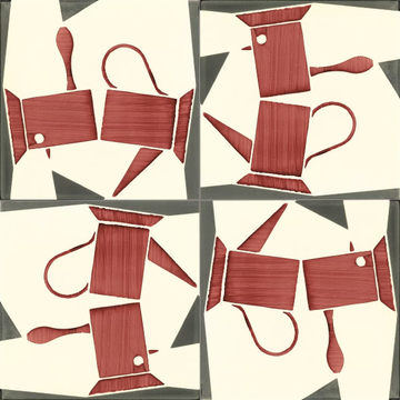 CAFFETTIERA ANIMATA - Handmade ceramic wall tiles by Giovanni De Maio - view 3